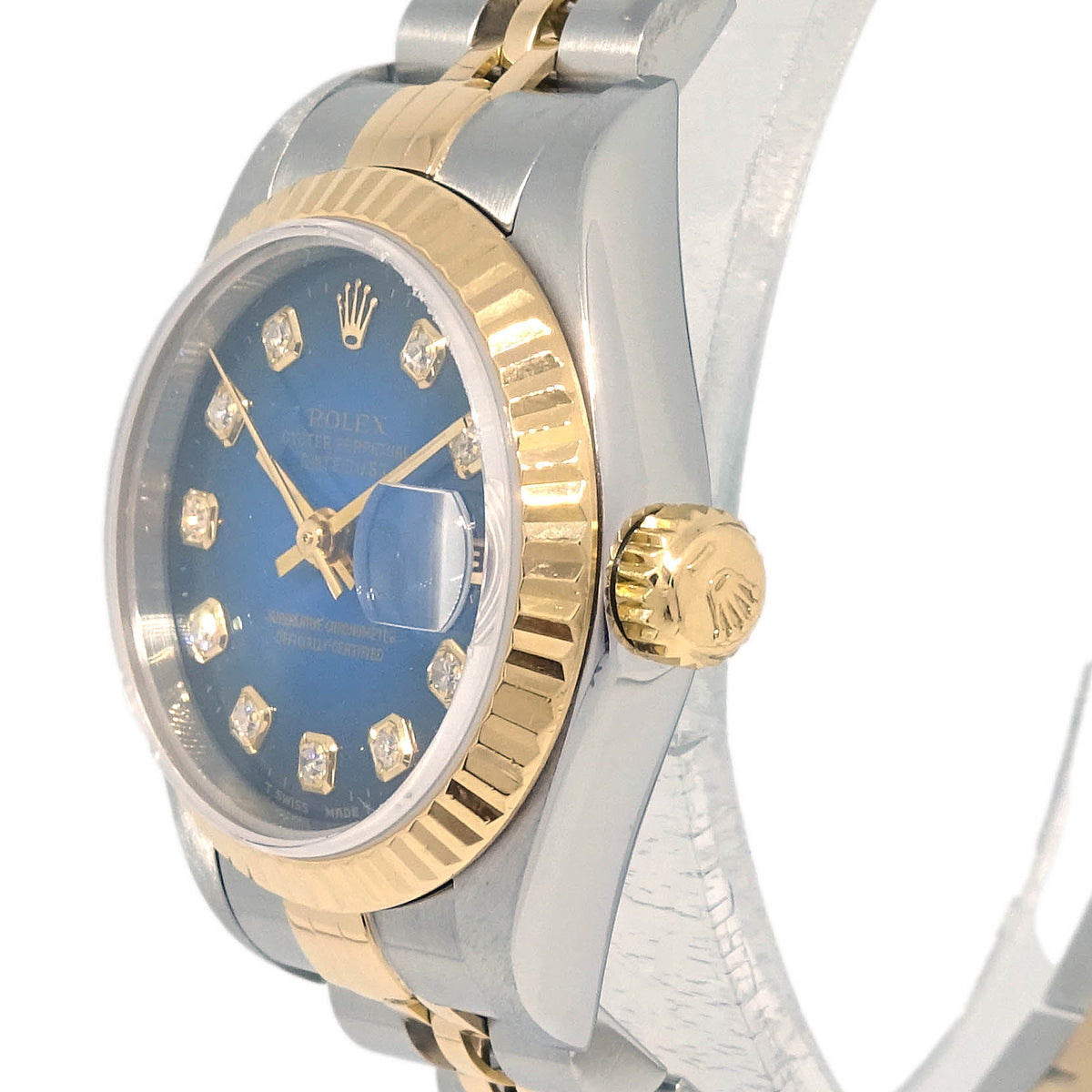 Rolex Oyster Perpetual Datejust 26mm Ref.69173G Watch 18KYG SS Diamond