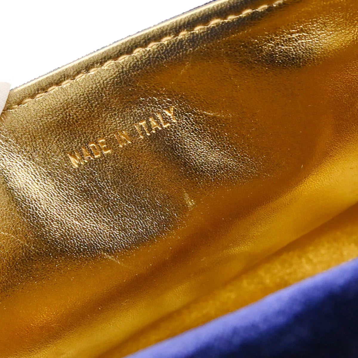 Chanel 1996-1997 Navy Velvet Handbag