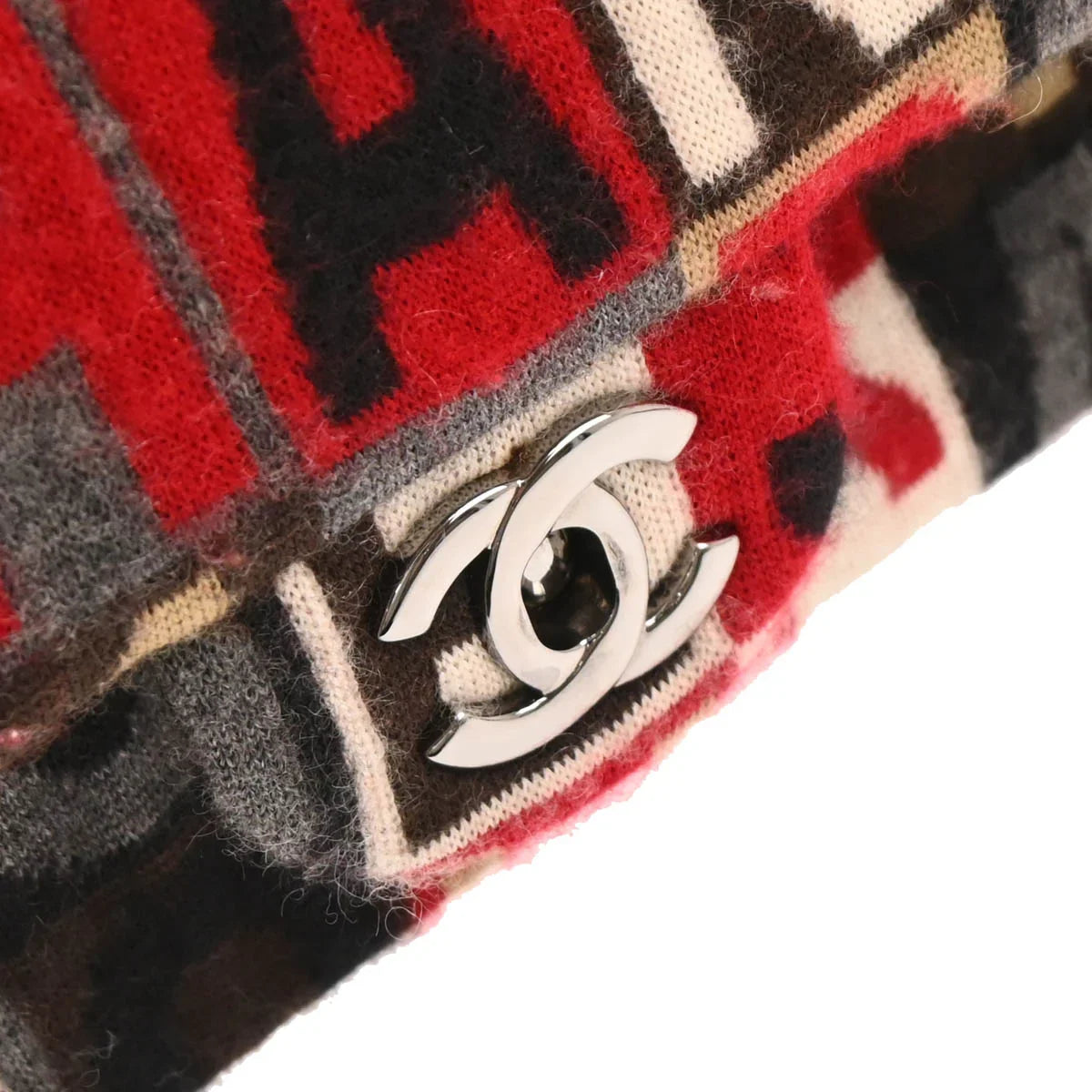 Chanel 2006-2008 Brown Wool Medium Classic Double Flap Shoulder Bag