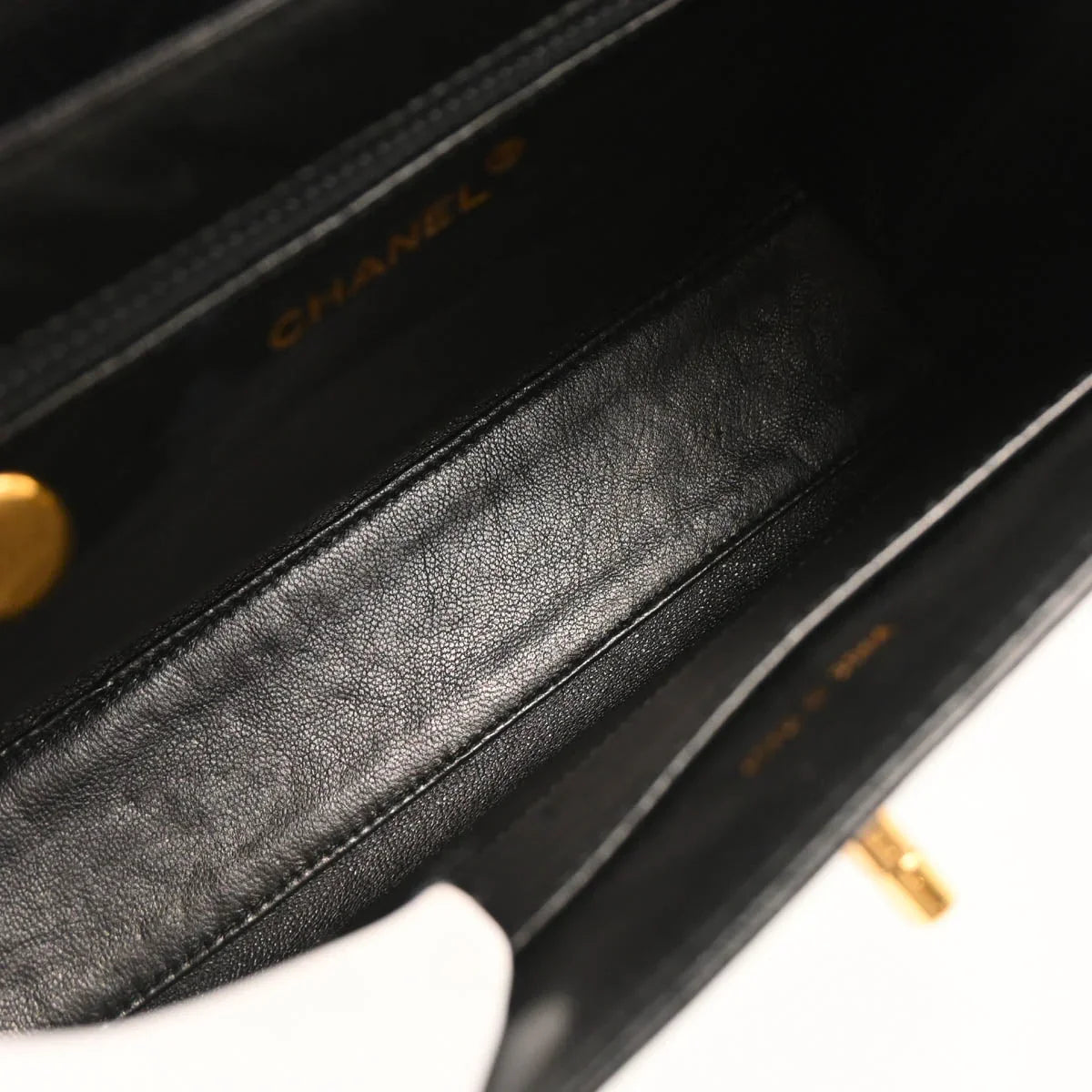 Chanel 1997-1999 Black Caviar Handbag