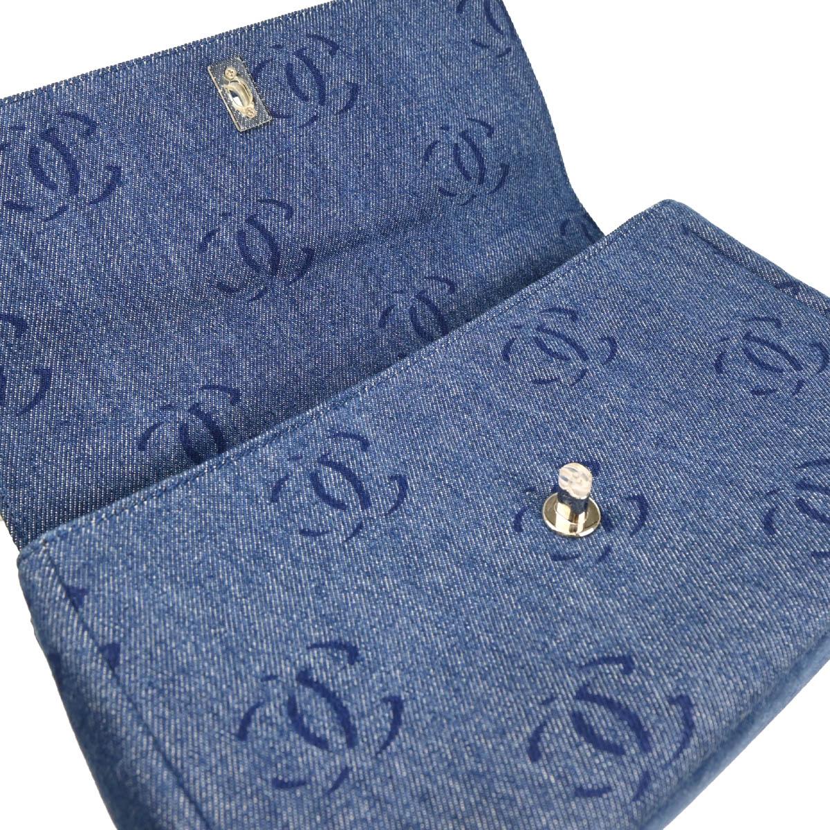 Chanel 2002-2003 Blue Denim Handbag