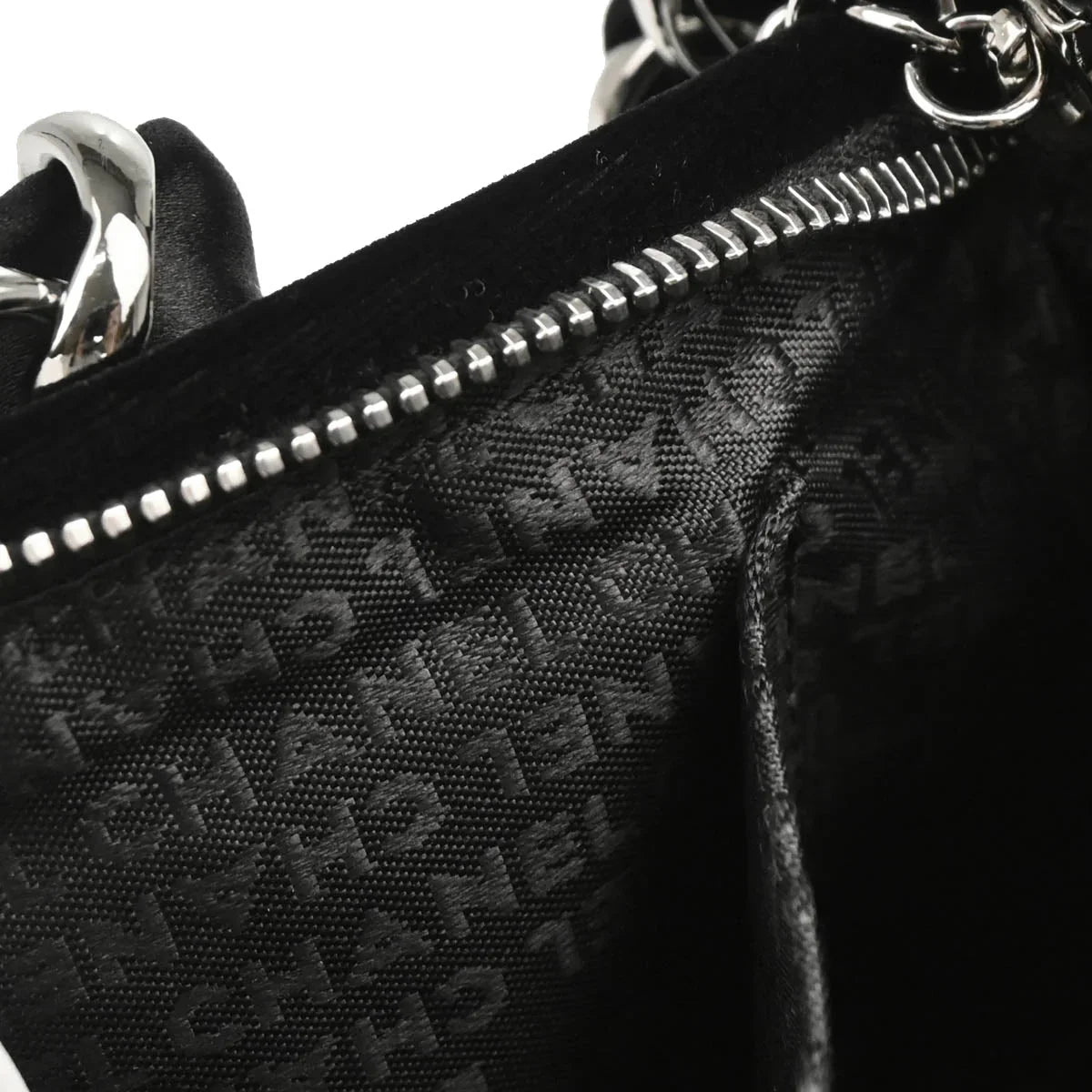 Chanel 2005-2006 Black Velvet Satin Handbag