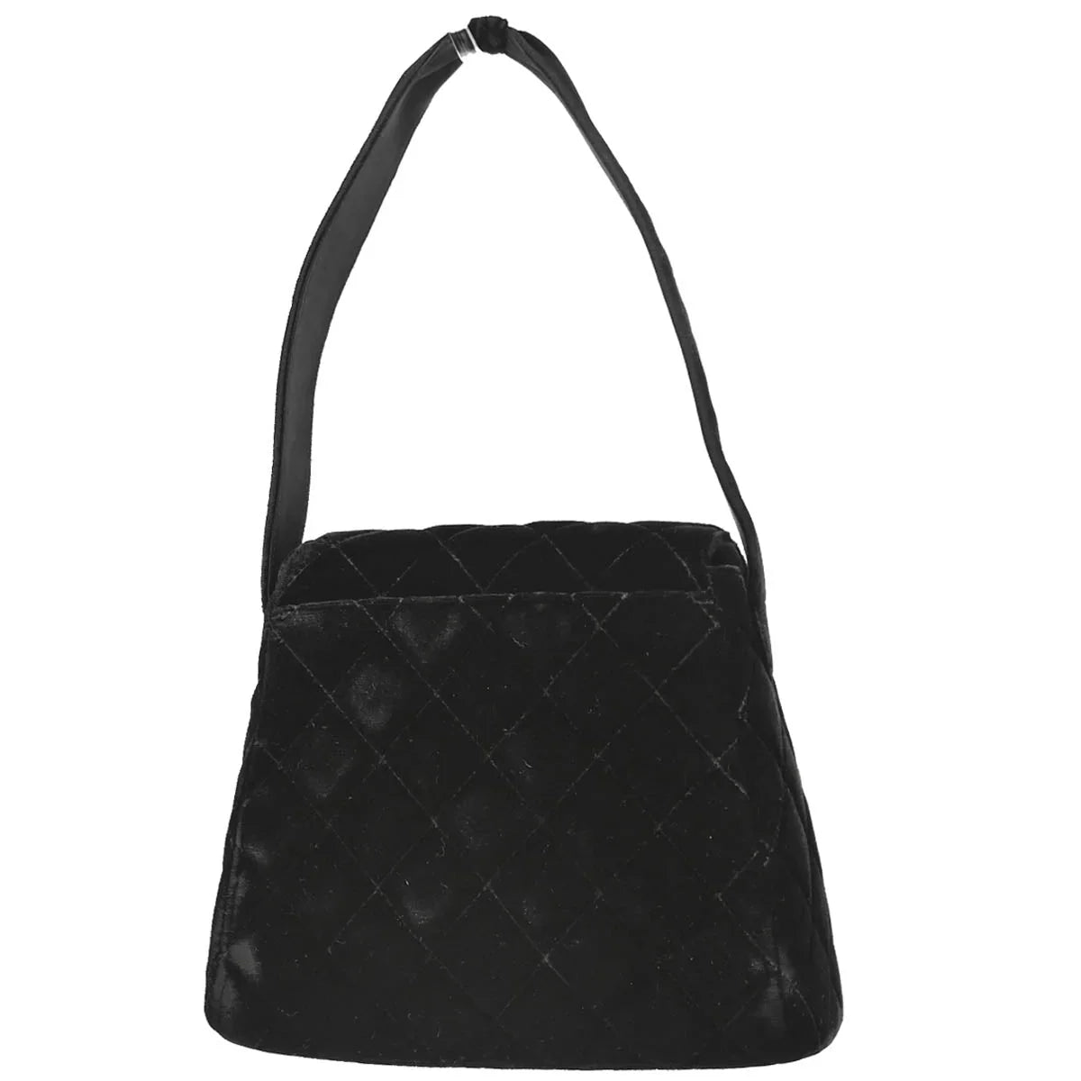 Chanel 1996-1997 Black Velvet Handbag