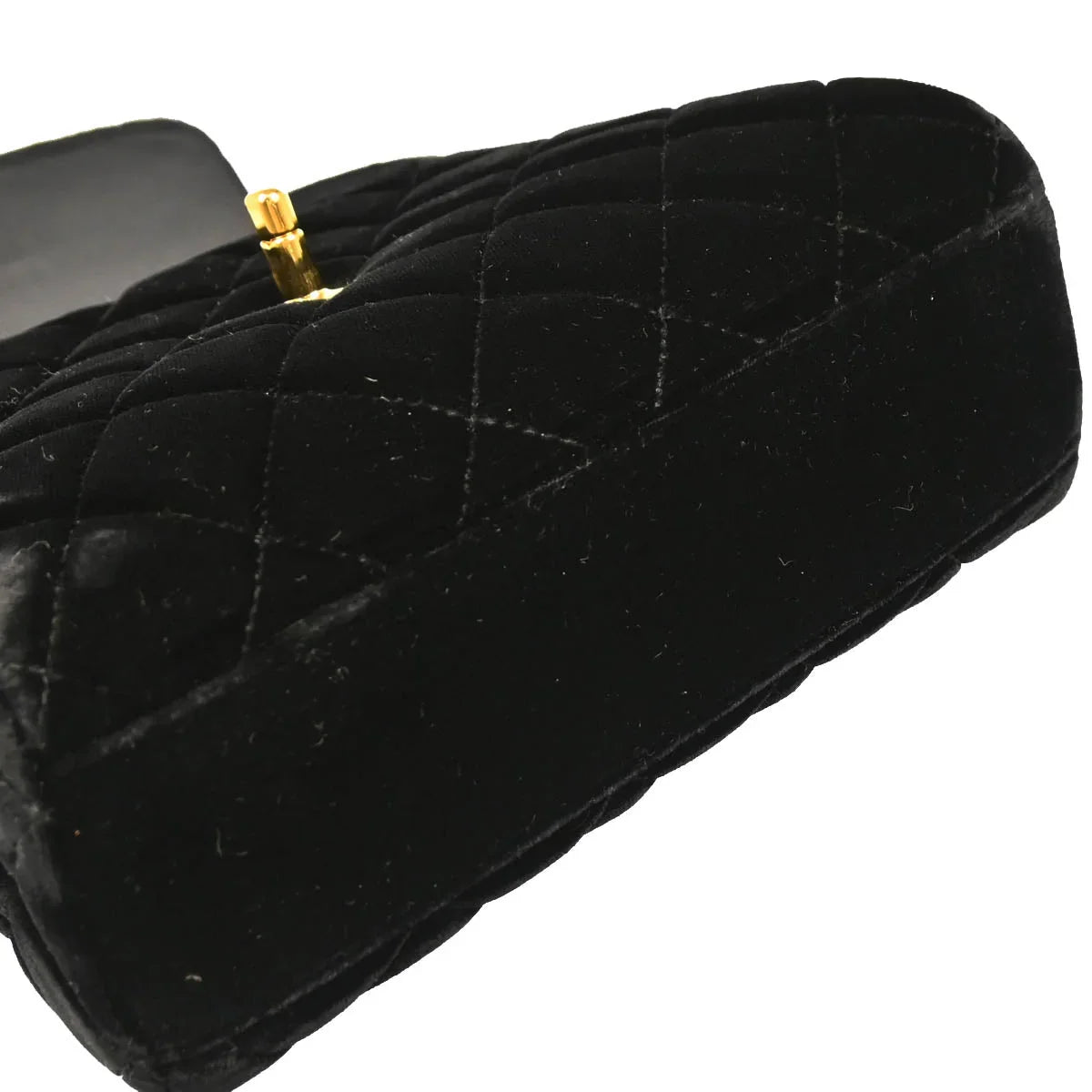 Chanel 1996-1997 Black Velvet Handbag
