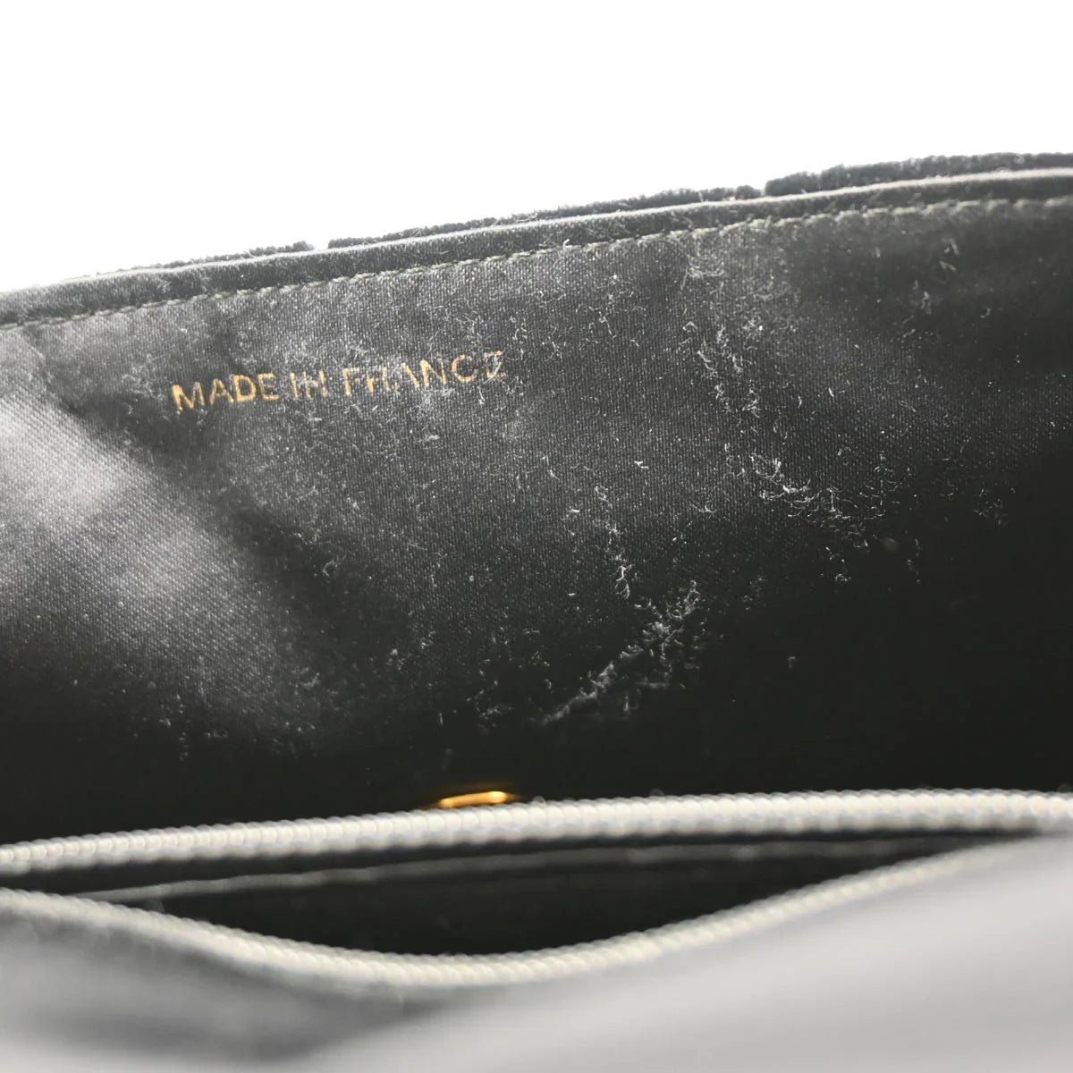 Chanel 1996-1997 Black Velvet Handbag