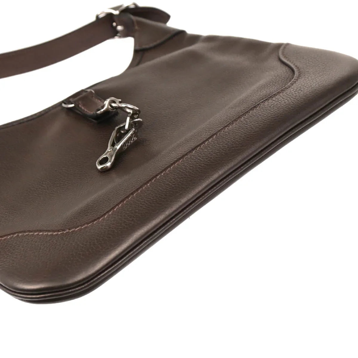 Hermes 2005 Chocolat Evercalf Trim 24 Handbag