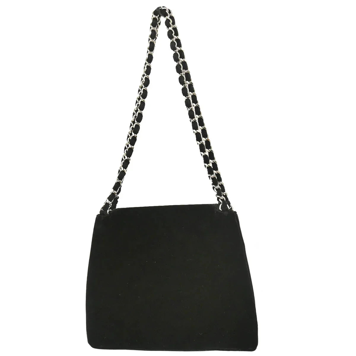 Chanel 1996-1997 Black Velvet Chain Handbag