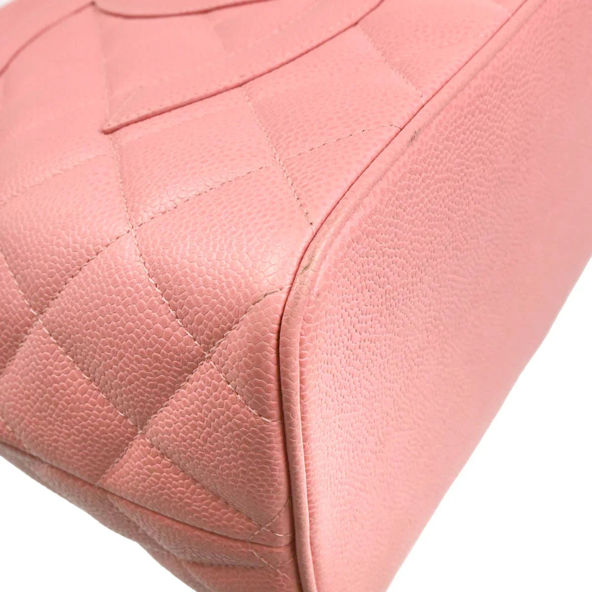 Chanel 2003-2004 Pink Caviar Medallion Tote Handbag