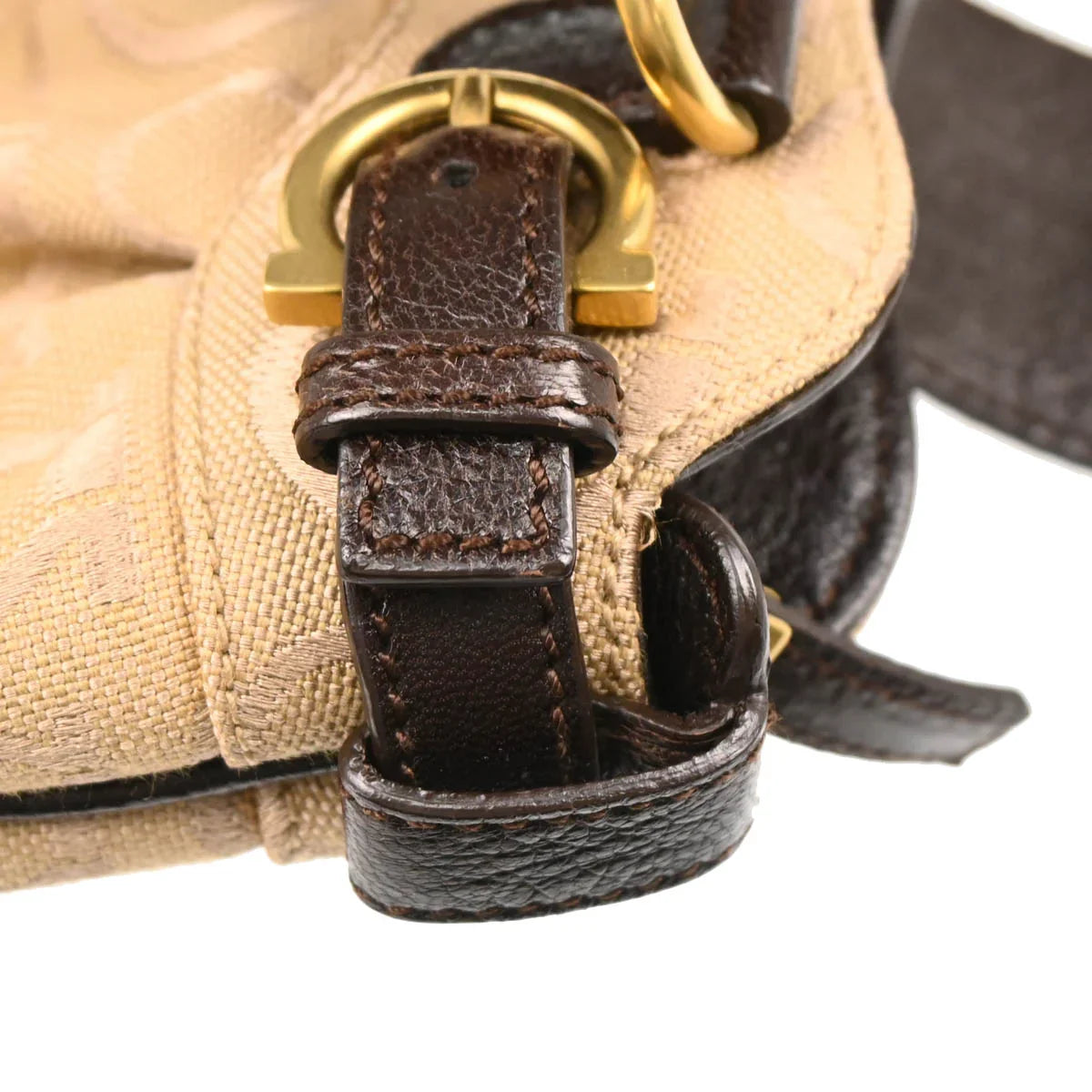 Salvatore Ferragamo Canvas Gancini Handbag