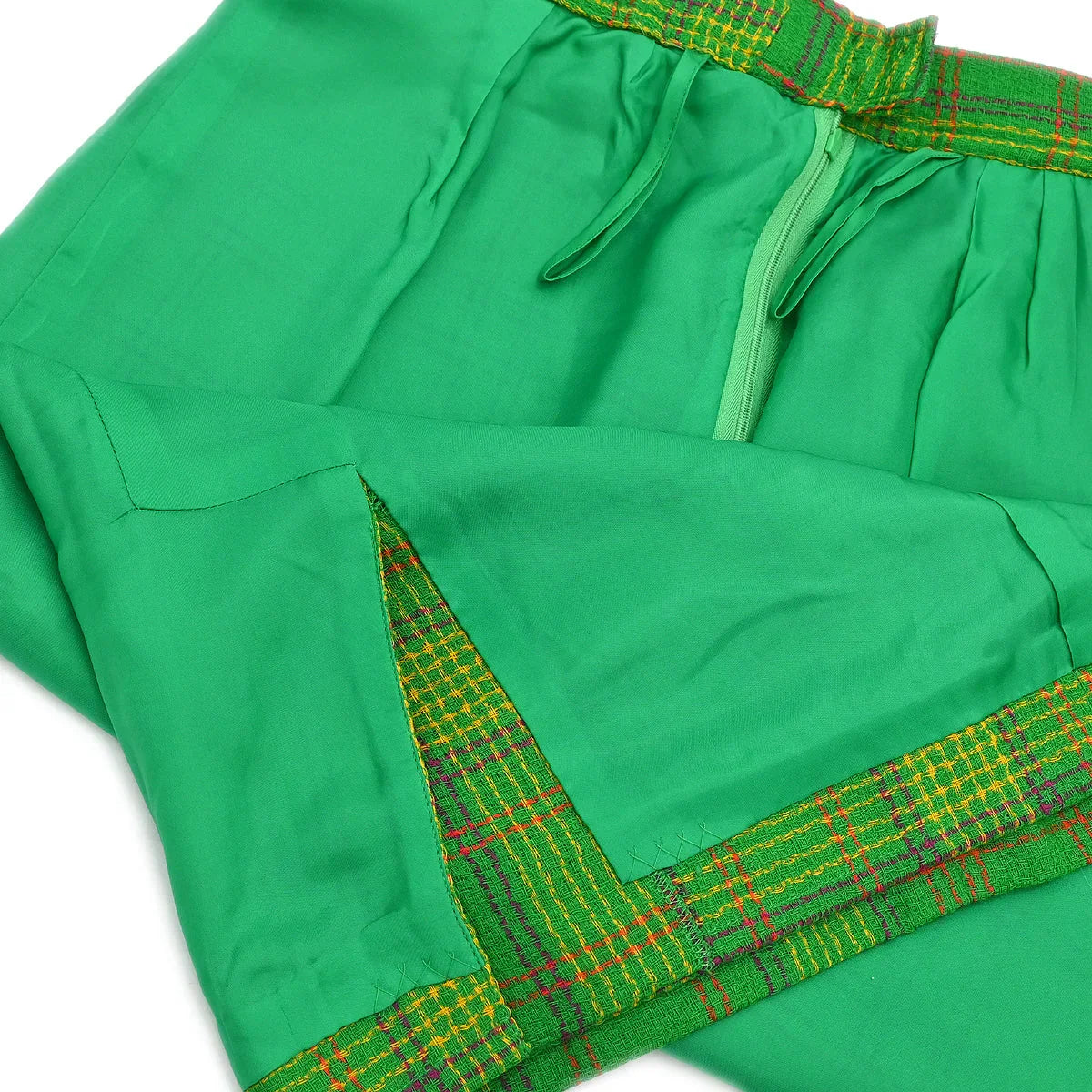 Yves Saint Laurent Setup Suit Jacket Skirt Green #M #L