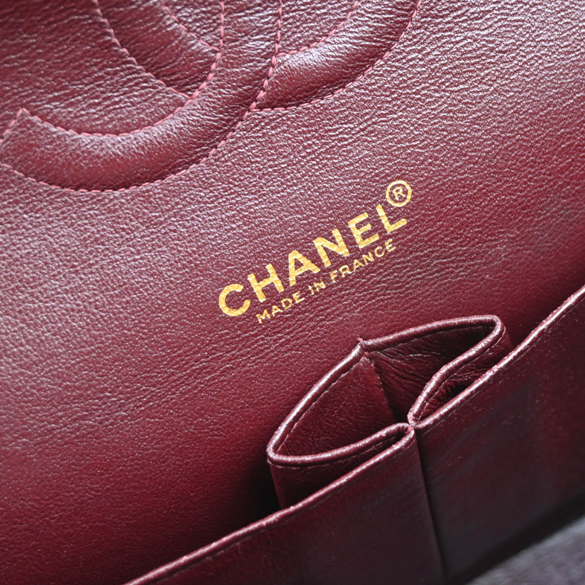 Chanel 2001-2003 Black Lambskin Medium Classic Double Flap Shoulder Bag