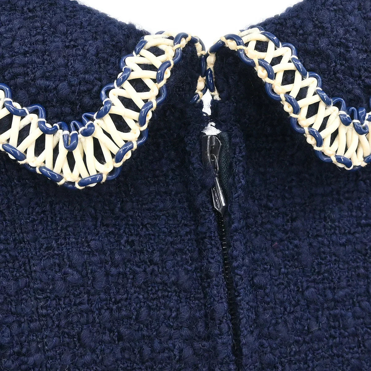 Chanel 1994 Setup Suit Jacket Skirt Navy #42