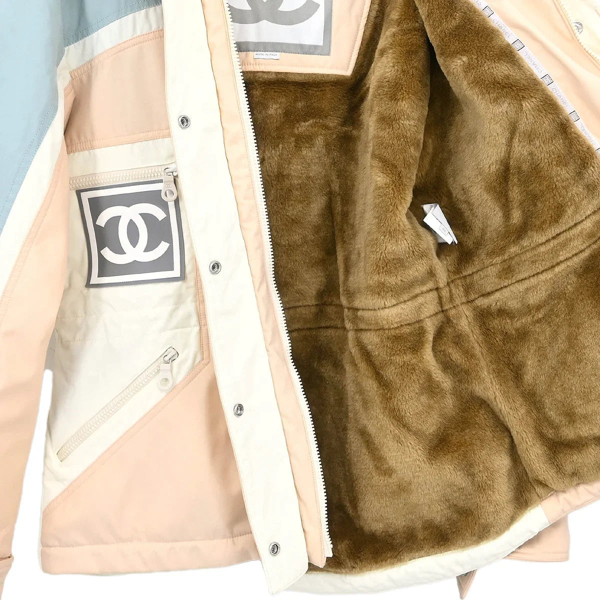 Chanel Sport Line Zip Up Jacket Skiwear Pink #38