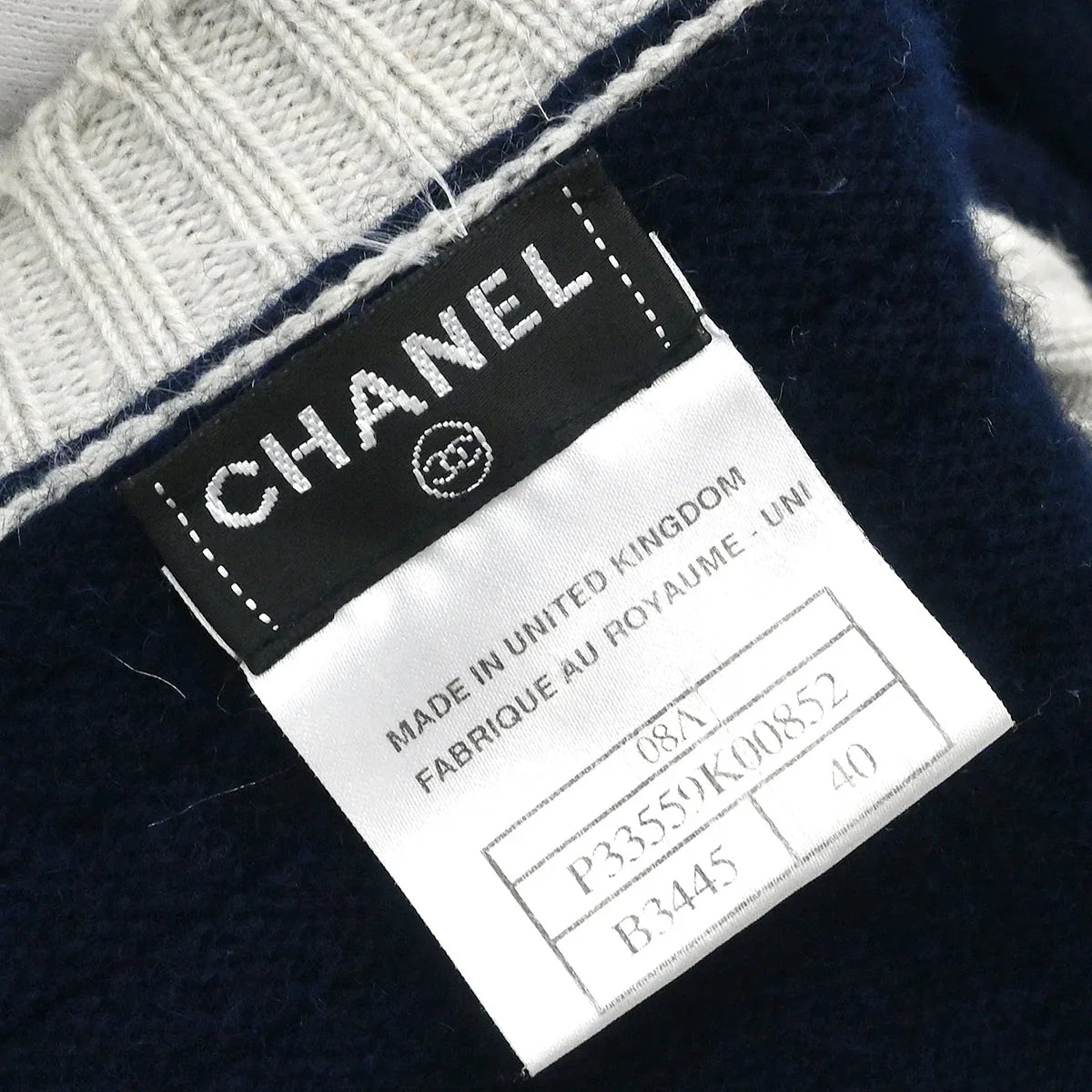 Chanel 2008 Cardigan Navy #40