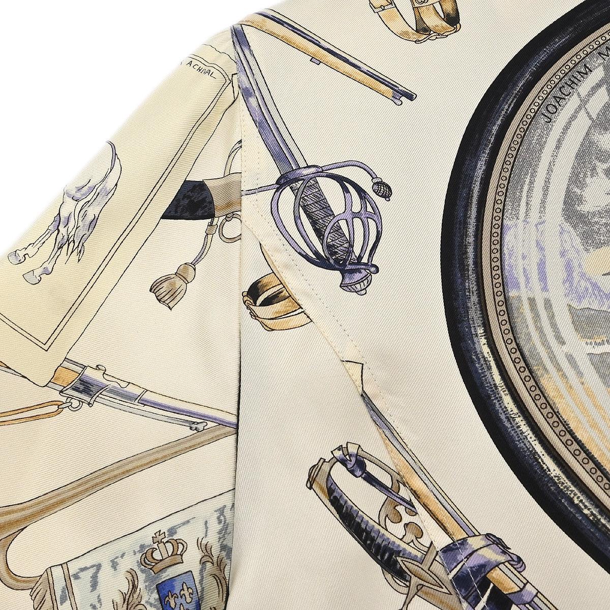 Hermes Short Sleeve Shirt Blouse White #38
