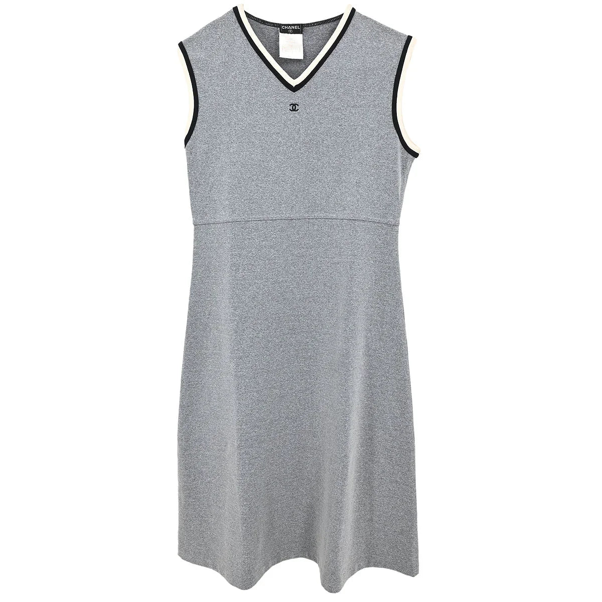 Chanel 1998 Sleeveless Dress Gray #38