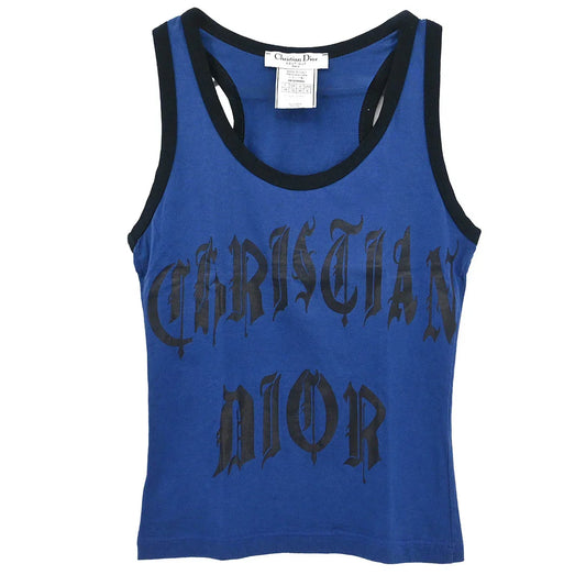 Christian Dior 2002 Sleeveless Tank Top Blue #42