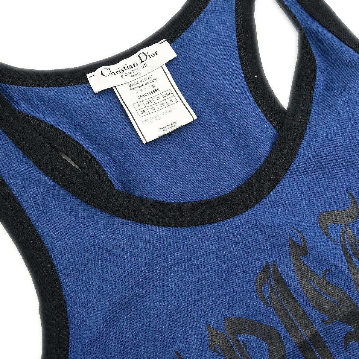 Christian Dior 2002 Sleeveless Tank Top Blue #42