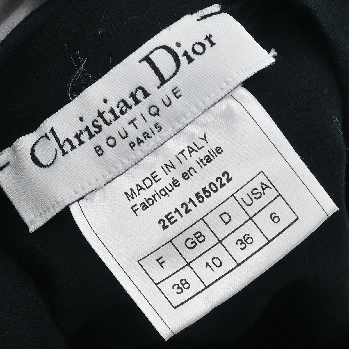 Christian Dior 2002 Short Sleeve T-shirt Black #38