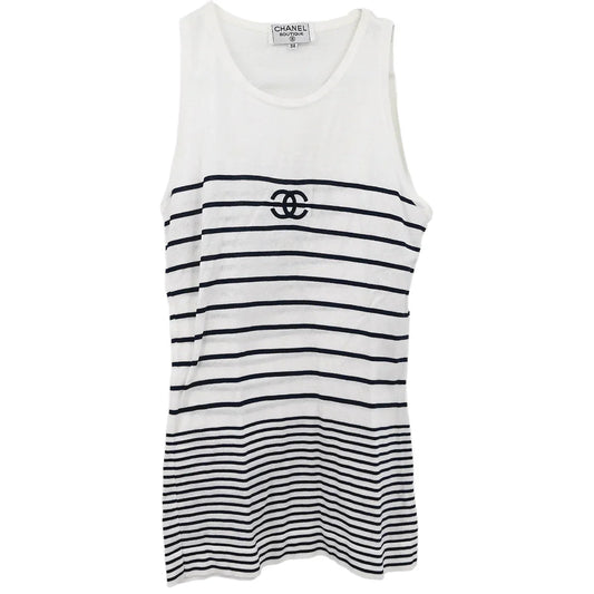 Chanel Sleeveless Tank Top White #38