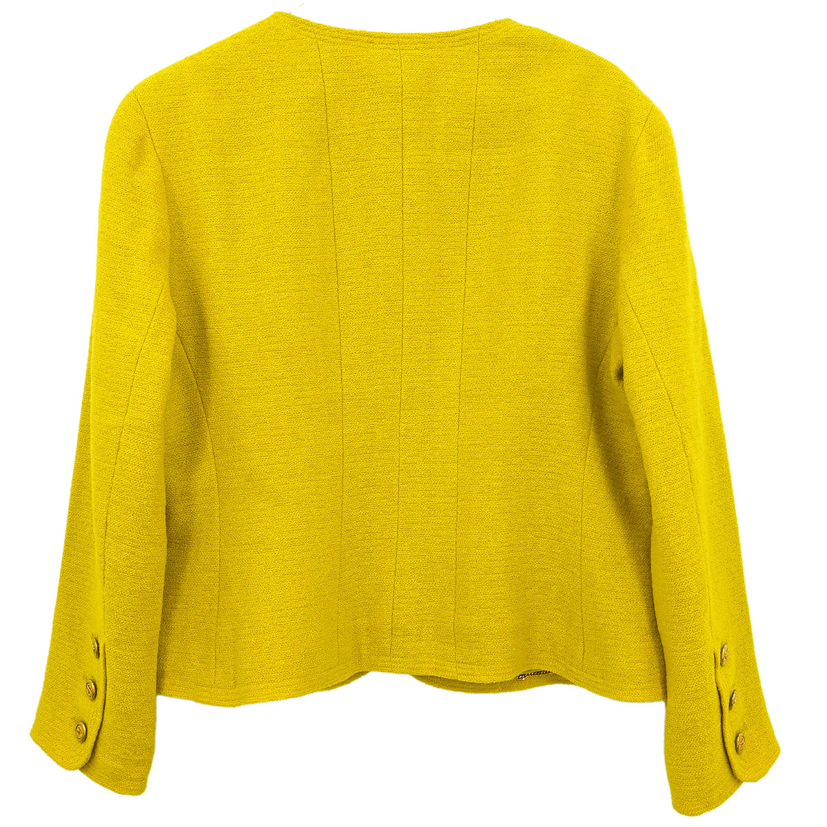 Chanel 1994 Collarless Jacket Yellow #46