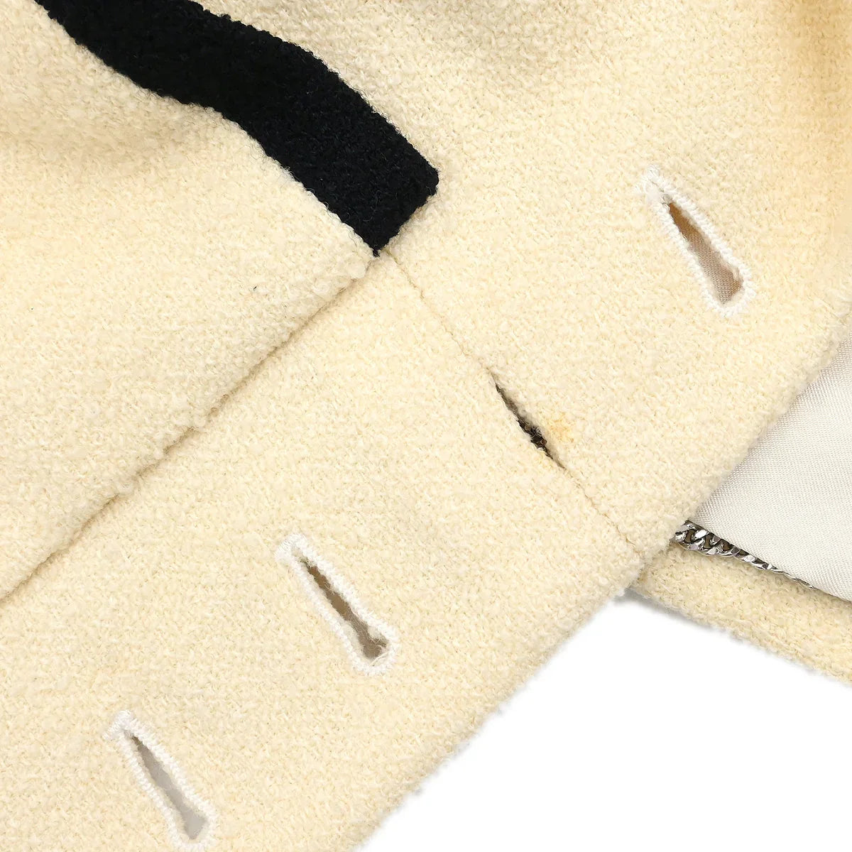 Chanel 1996 Single Breasted Jacket White #40
