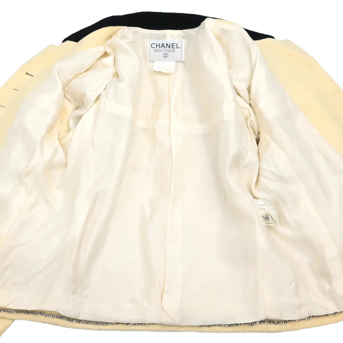 Chanel 1996 Single Breasted Jacket White #40