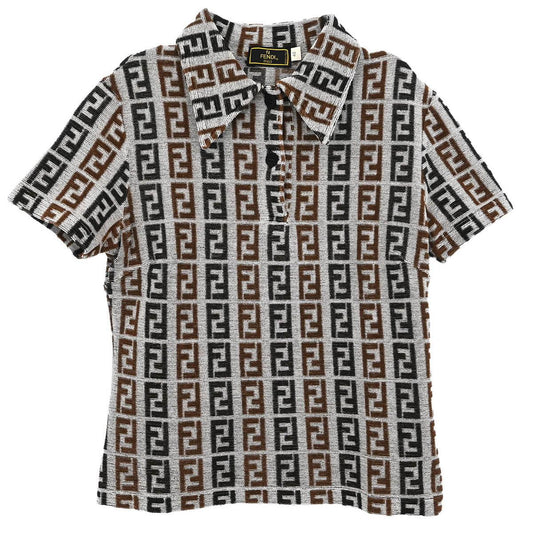 Fendi Short Sleeve Top Zucca Gray #40