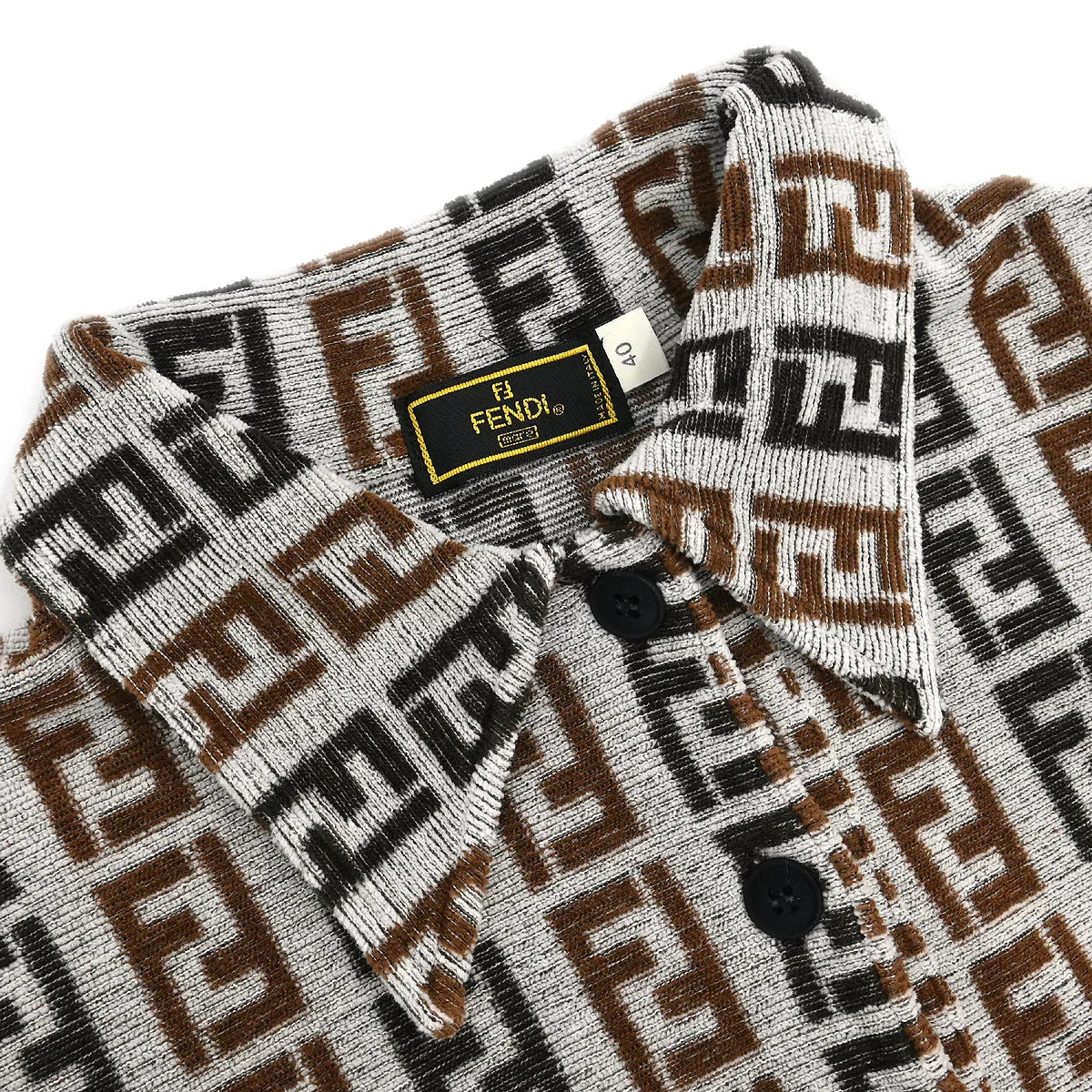 Fendi Short Sleeve Top Zucca Gray #40