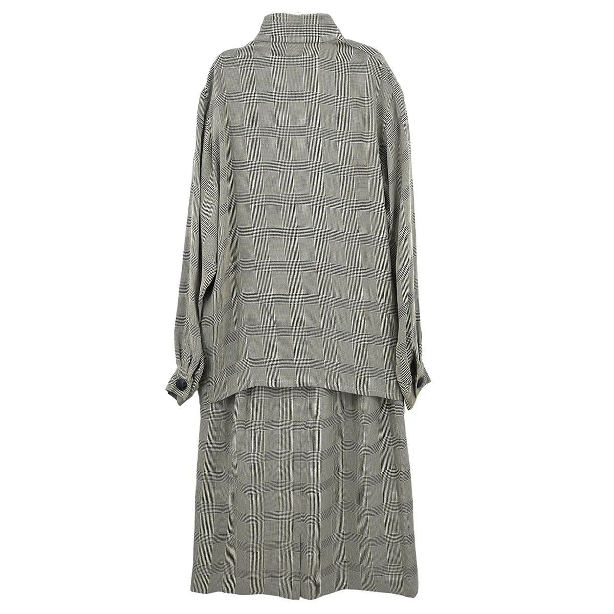 Yves Saint Laurent Setup Suit Jacket Skirt Gray #34
