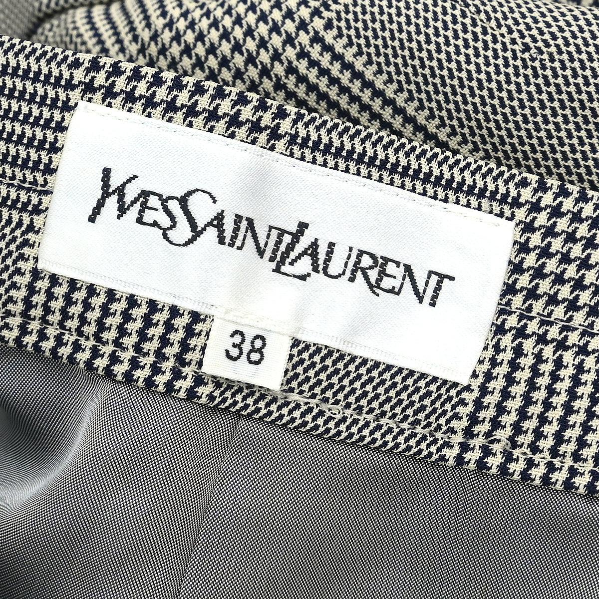 Yves Saint Laurent Setup Suit Jacket Skirt Gray #34