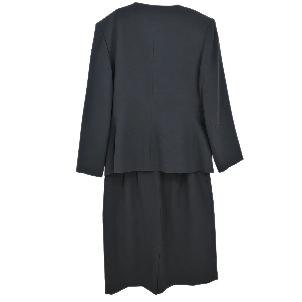 Yves Saint Laurent Setup Suit Jacket Skirt Black #38