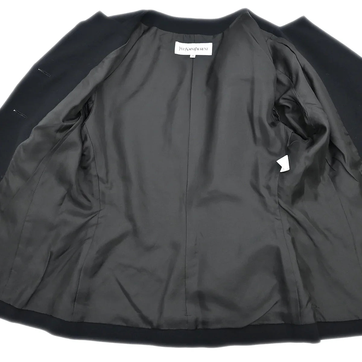 Yves Saint Laurent Setup Suit Jacket Skirt Black #38