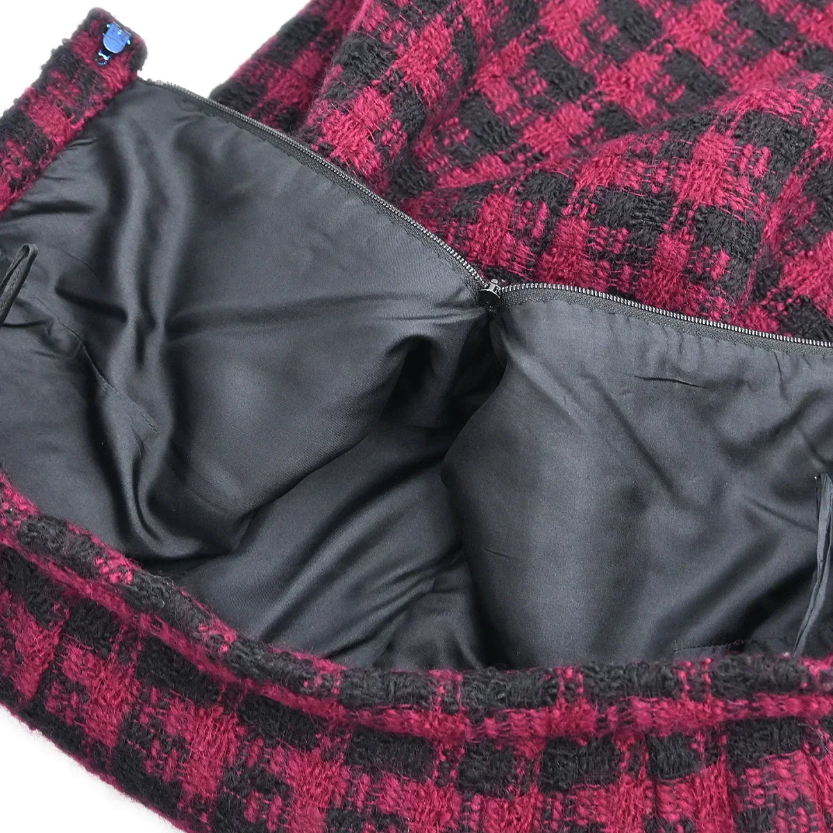 Chanel Setup Suit Jacket Skirt Bordeaux #36