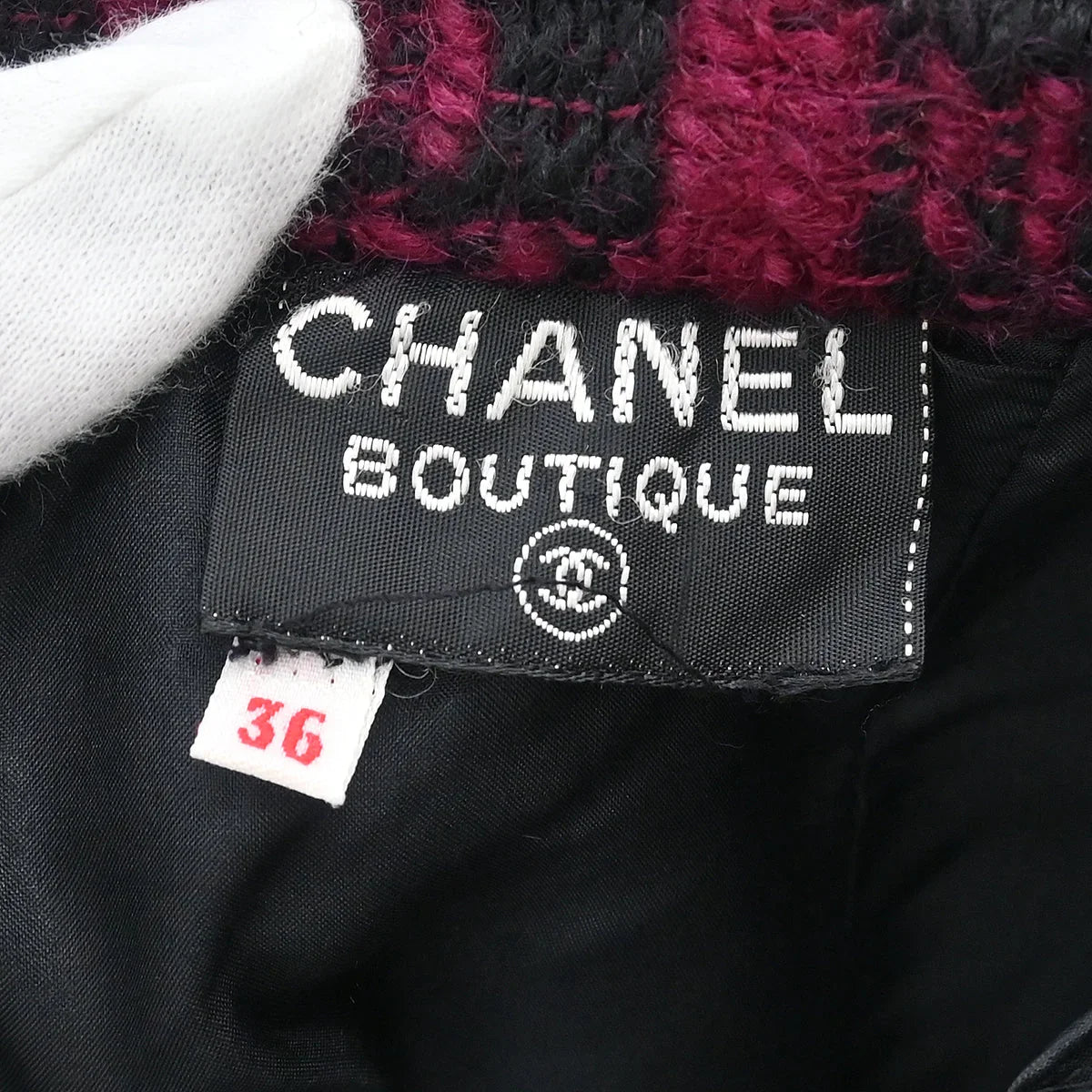 Chanel Setup Suit Jacket Skirt Bordeaux #36