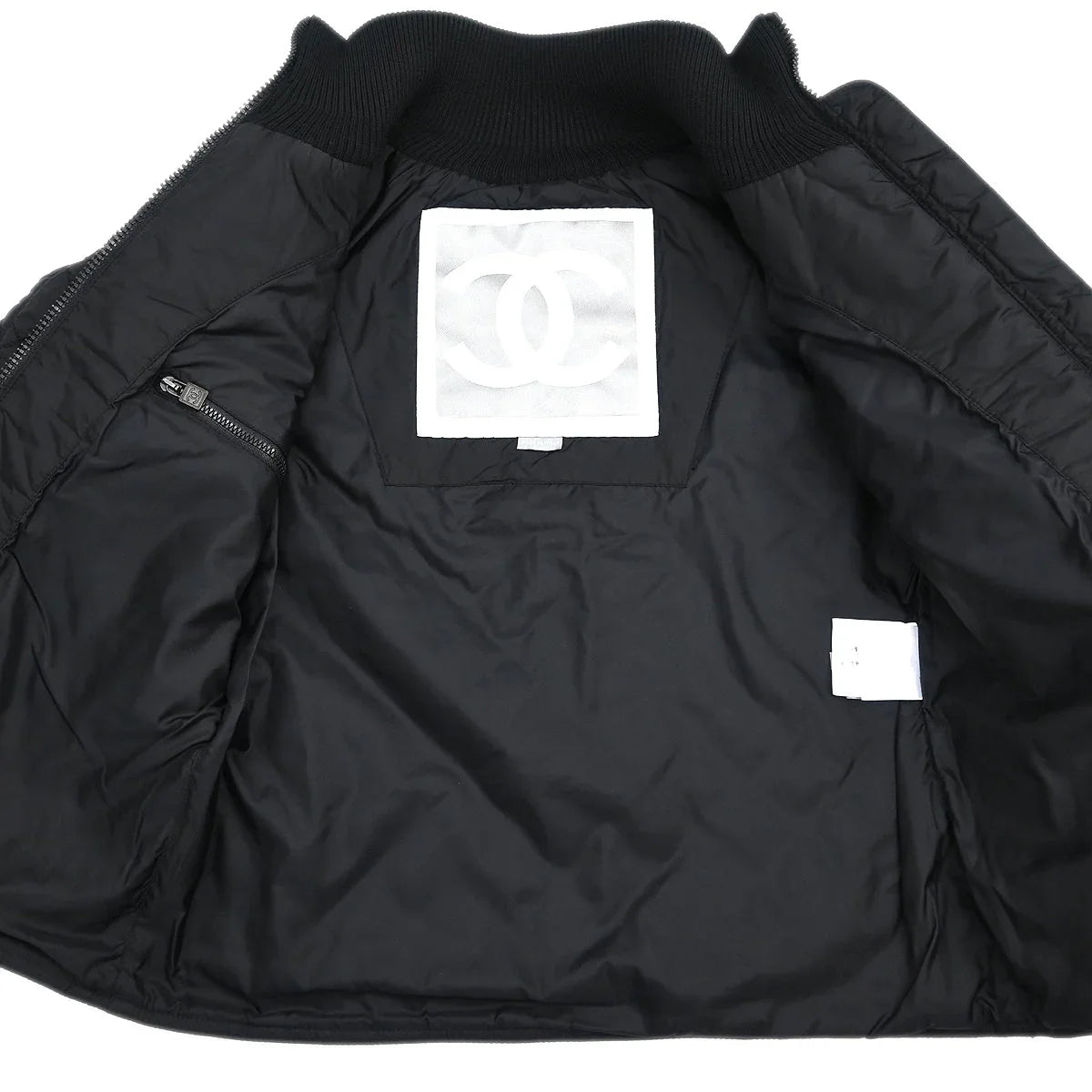 Chanel 2005 Sport Line Zip Up Jacket Black #36