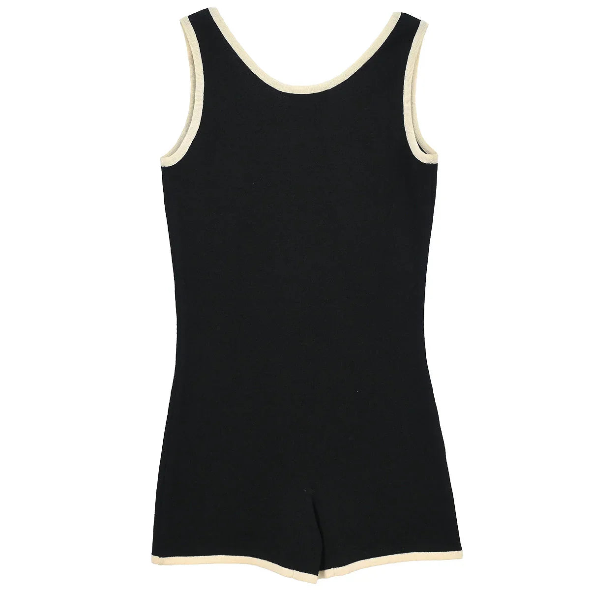 Chanel 1998 Sleeveless Short Jumpsuit Black #38