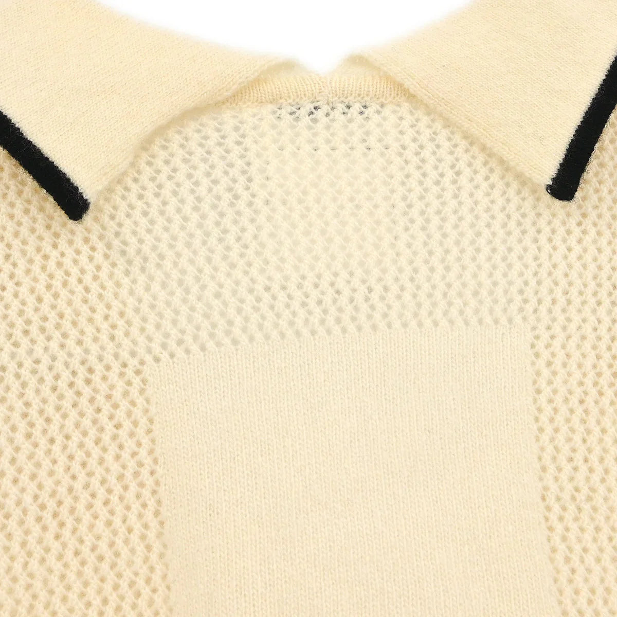 Chanel 2001 Short Sleeve Sweater Knit Top White #38