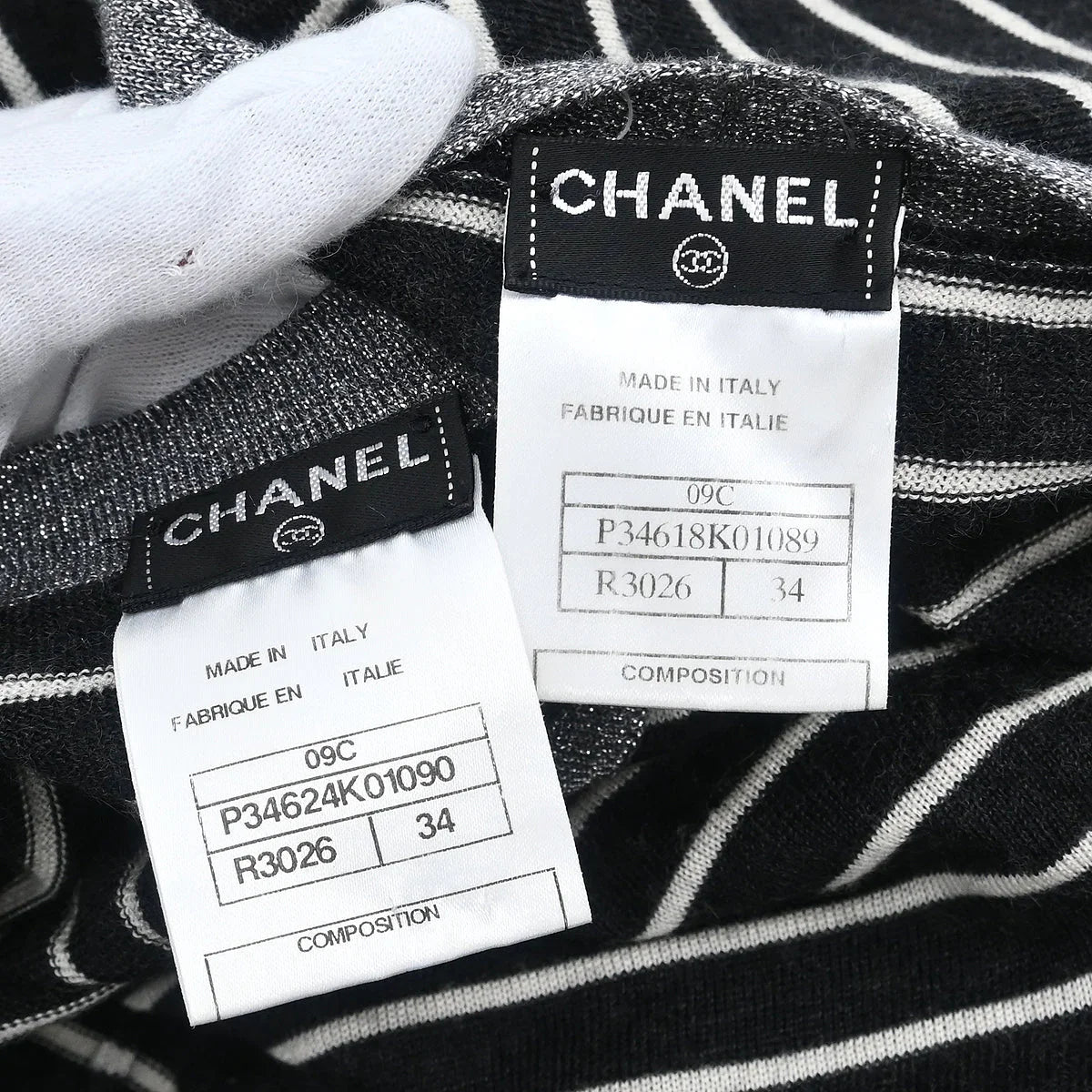 Chanel 2009 Ensemble Cardigan Sleeveless Top Black #34