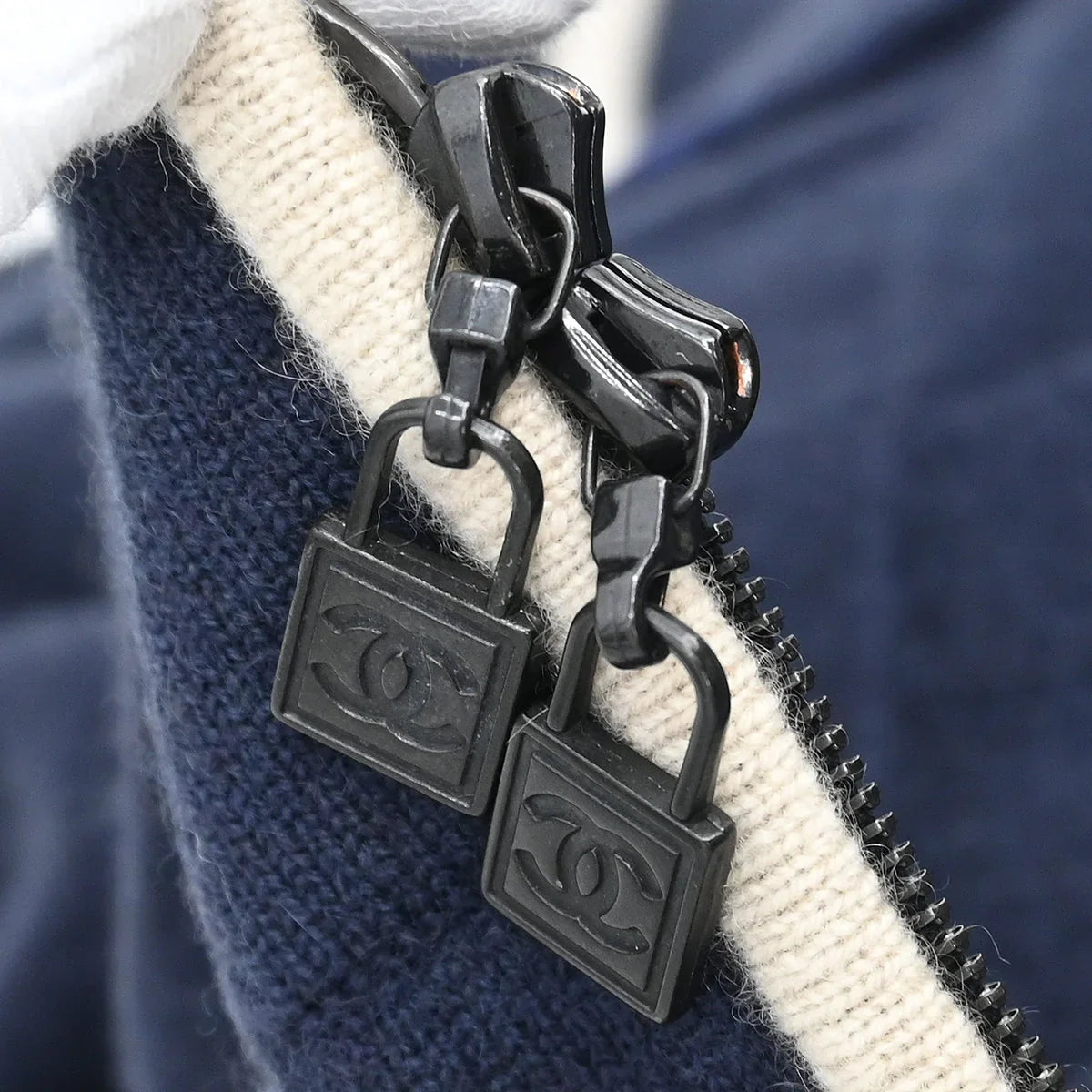 Chanel 2009 Sport Line Setup Suit Jacket Sleeveless Dress Navy #34