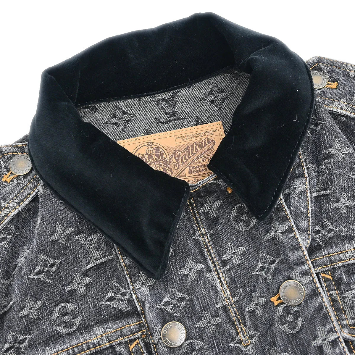 Louis Vuitton 2007 Denim Jacket Gray #36