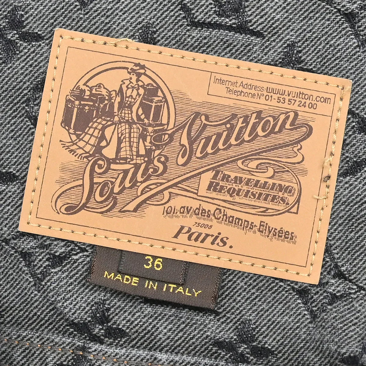 Louis Vuitton 2007 Denim Jacket Gray #36