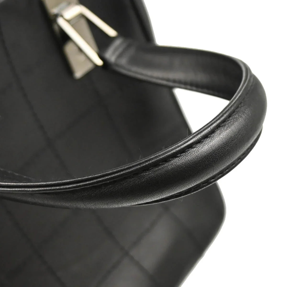Chanel 2001-2003 Black Calfskin Choco Bar Handbag