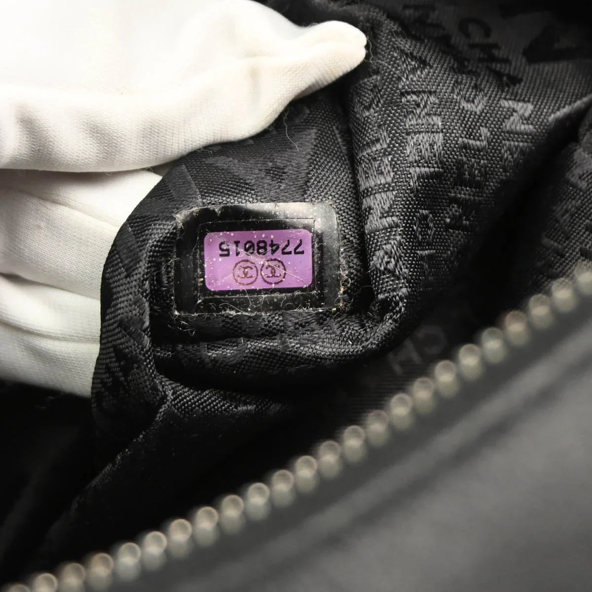 Chanel 2001-2003 Black Calfskin Choco Bar Handbag