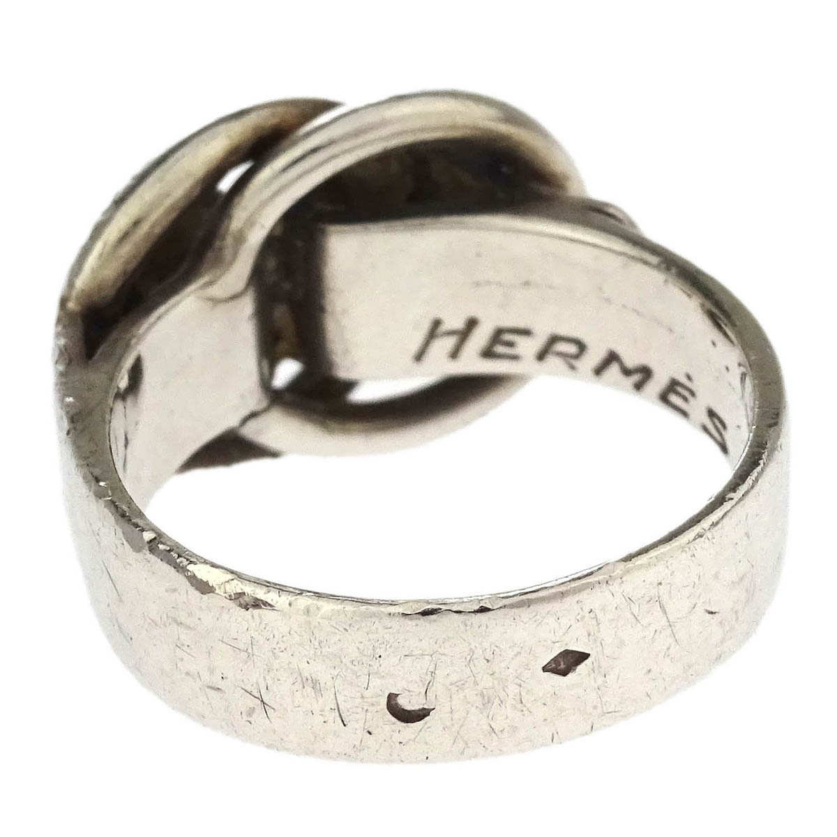 Hermes Deux Anneaux Ring Silver #49 #9