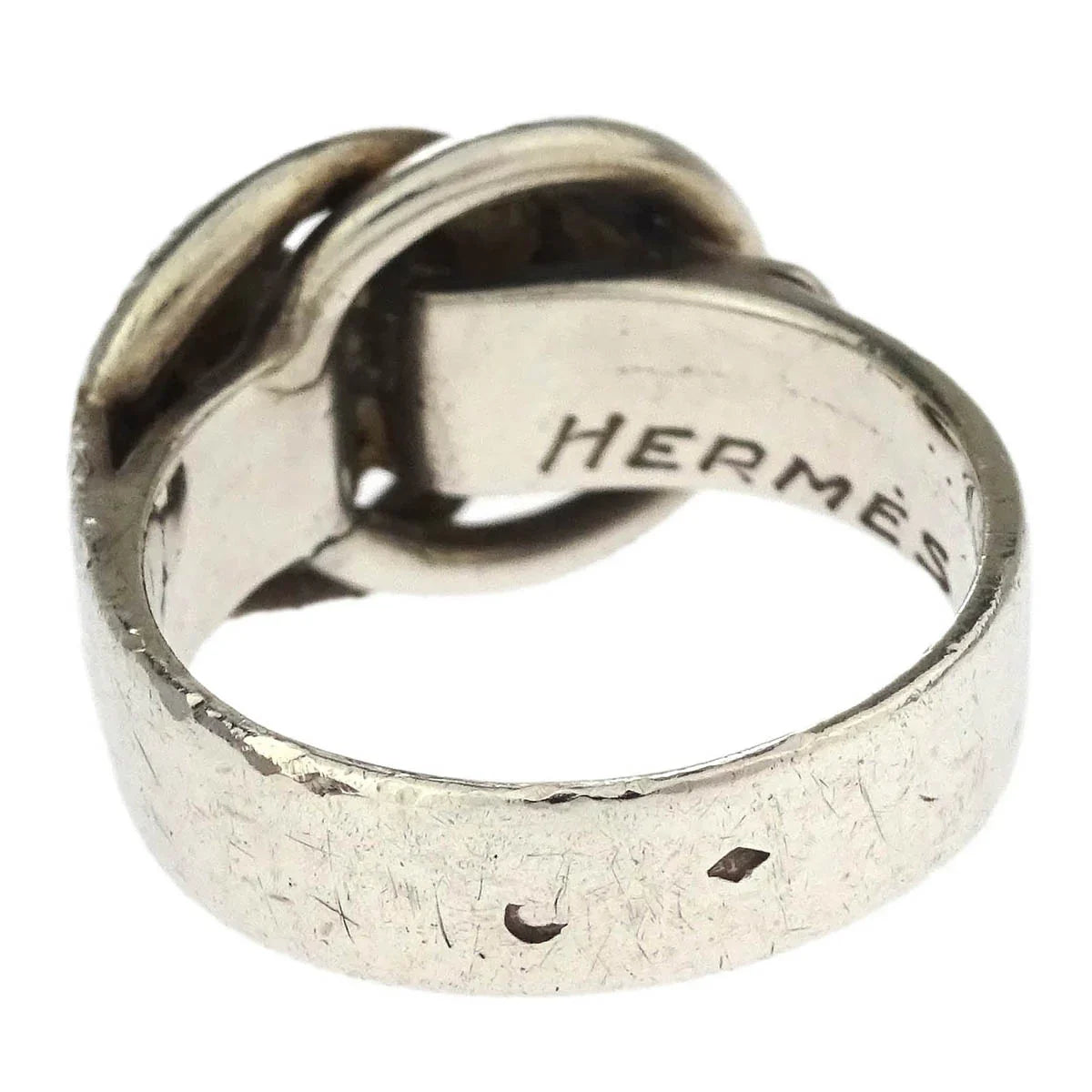 Hermes Deux Anneaux Ring Silver #49 #9