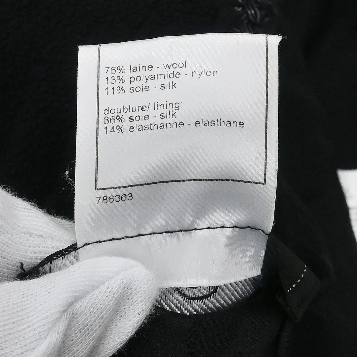 Chanel 2008 Single Breasted Collarless Jacket Black #38