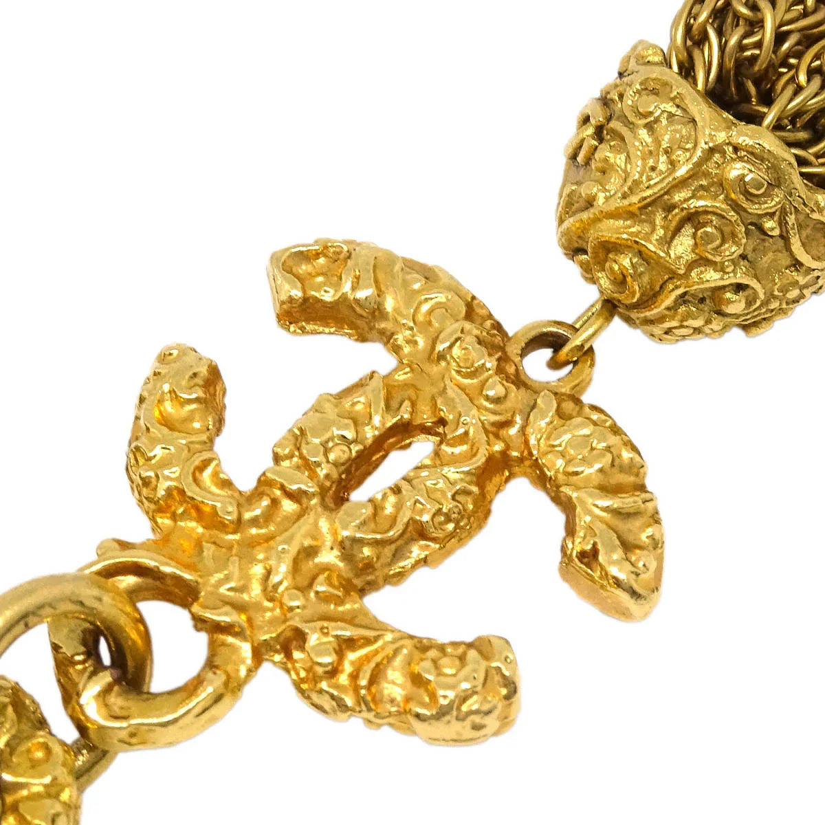 Chanel CC Bracelet Fringe Gold 93A