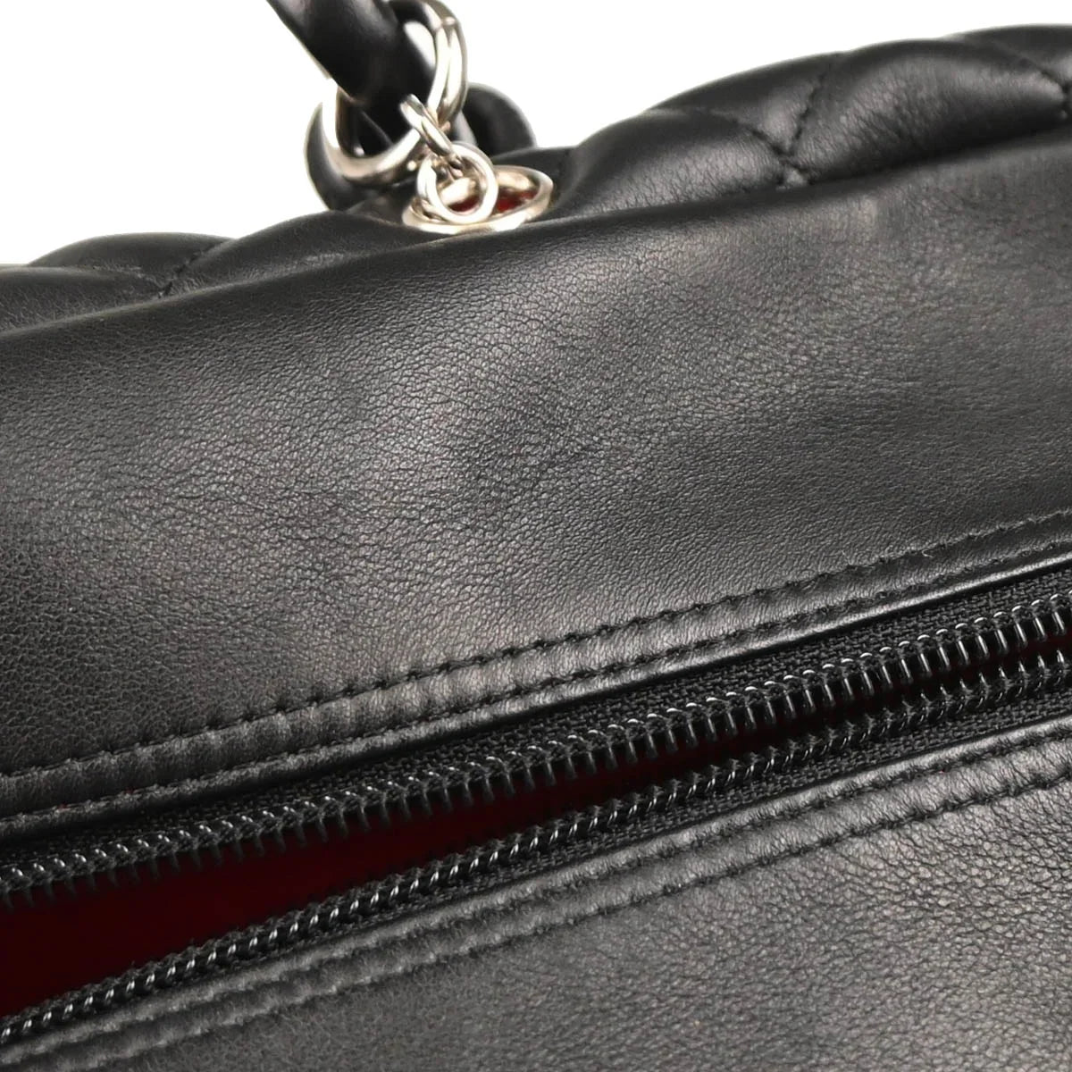 Chanel 2003-2004 Black Calfskin Cambon Ligne Reporter Bag Handbag