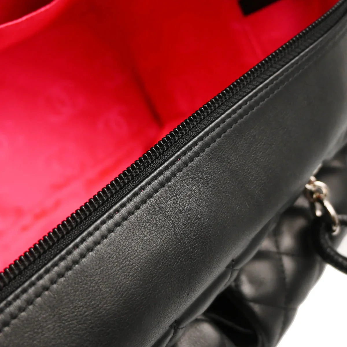 Chanel 2003-2004 Black Calfskin Cambon Ligne Reporter Bag Handbag